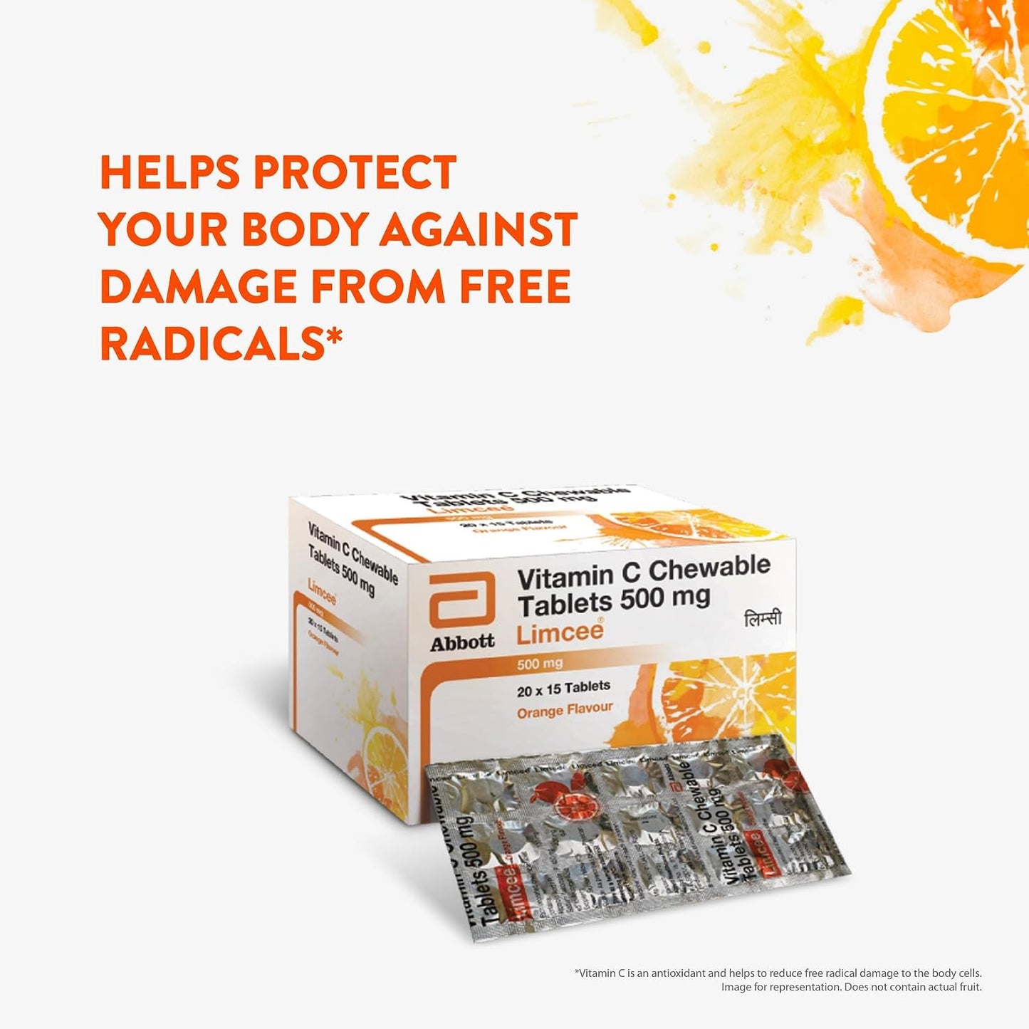 Limcee Chewable Natural Vitamin C Chewable Tablets