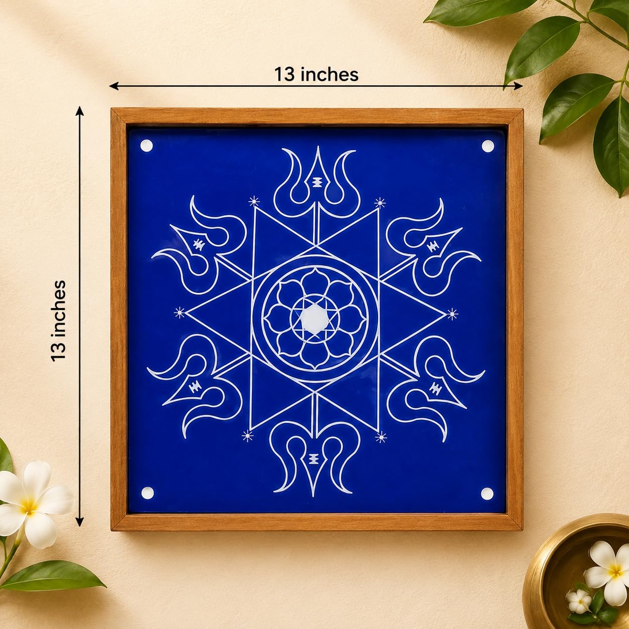 Rangly Aghora Mandala Yantra | Wooden Stencil