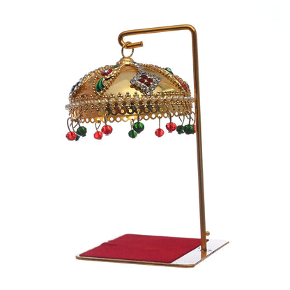 Metal Chhatra with Hanging Crystals M 11