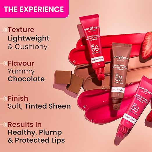 Dot & Key Barrier Repair Ceramide + Peptide Lip Balm Spf 50 Pa+++ Warm Nude