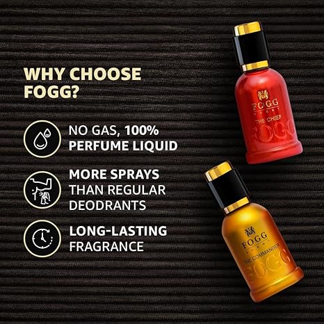 FOGG Men Spray Scent Chief And Commander Perfume Gift Set