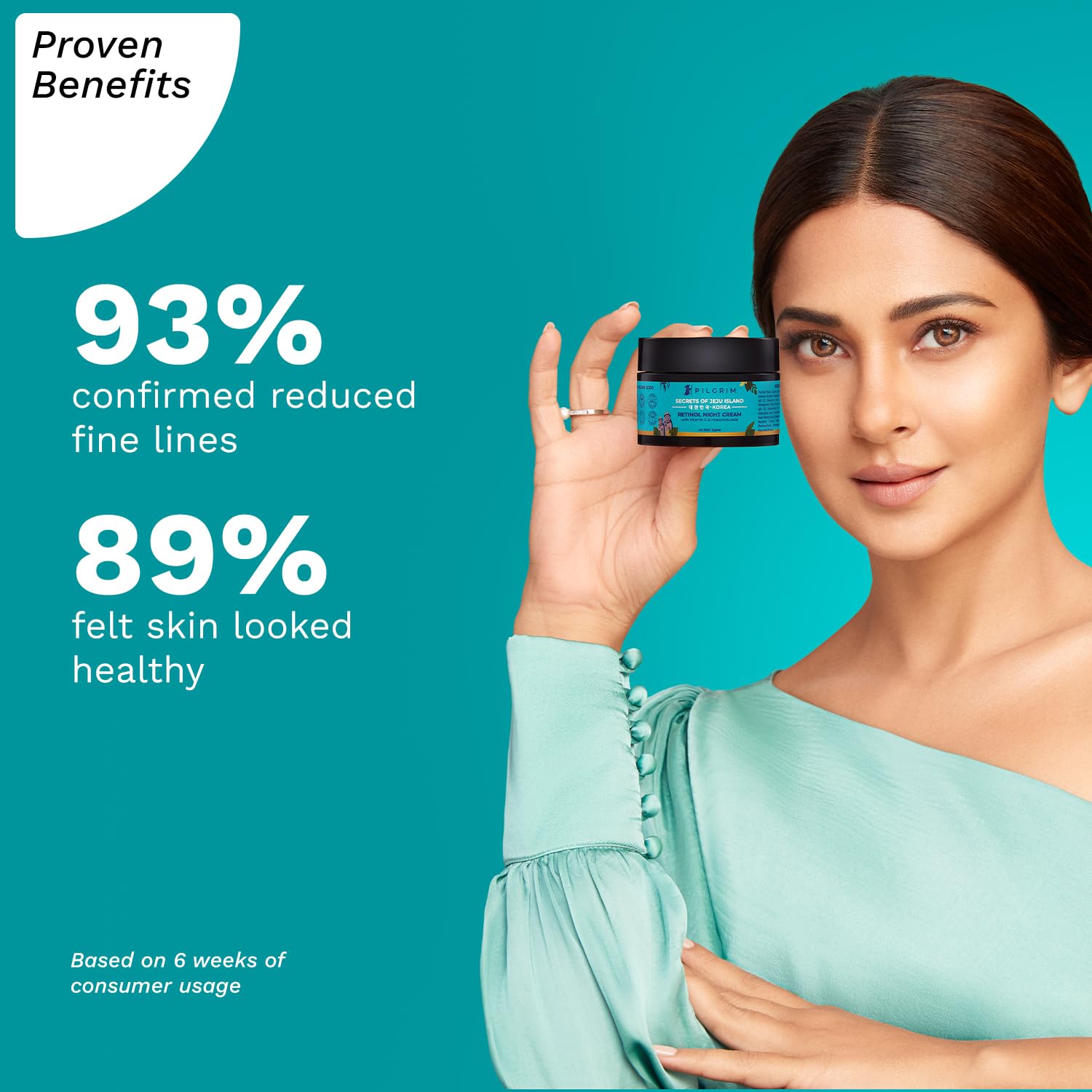 Pilgrim Rerinol Night Cream with Vitamin C & Hyaluronic Acid