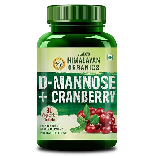 Himalayan Organics D-Mannose + Cranberry Vegetarian Capsules