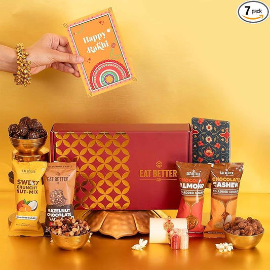 Anmol Rakhi Gift Hamper 7 Items Combo Pack 