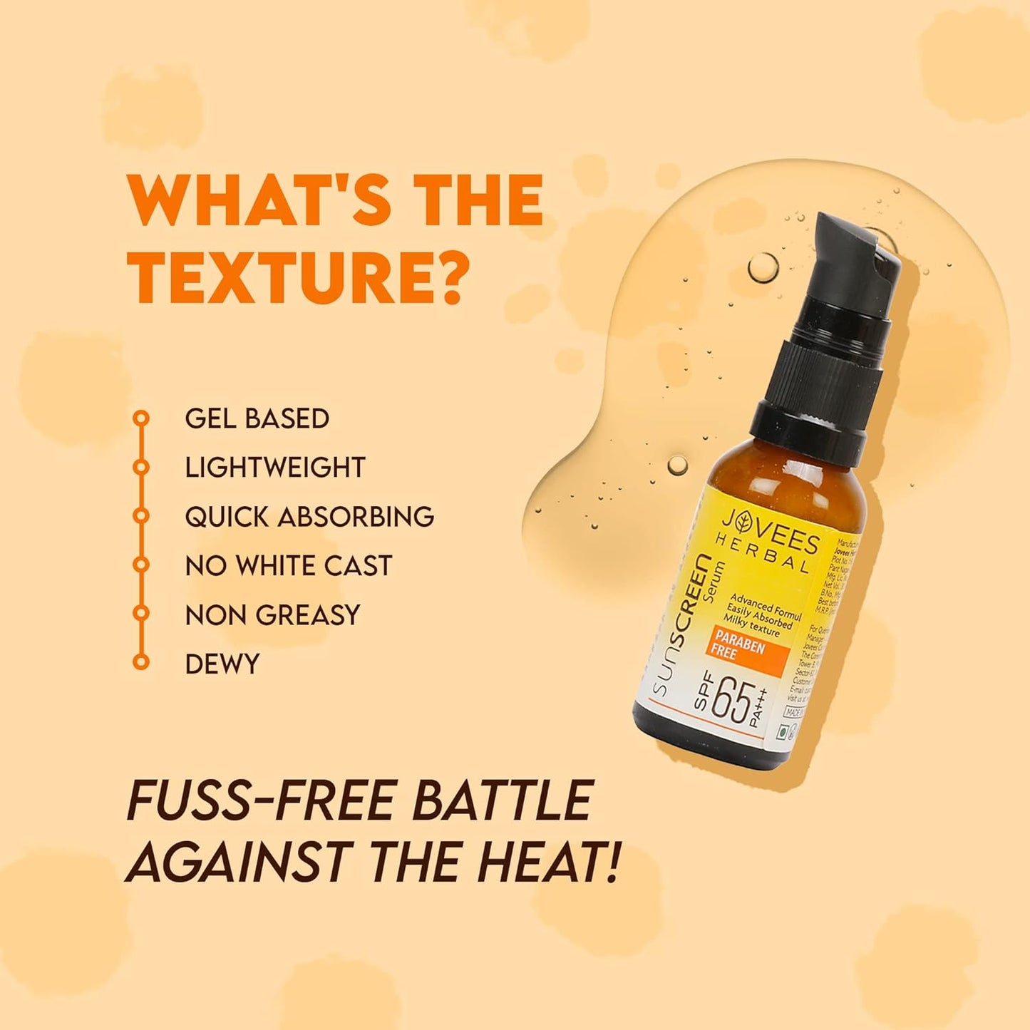 Jovees Sunscreen Face Serum SPF 65 PA+++