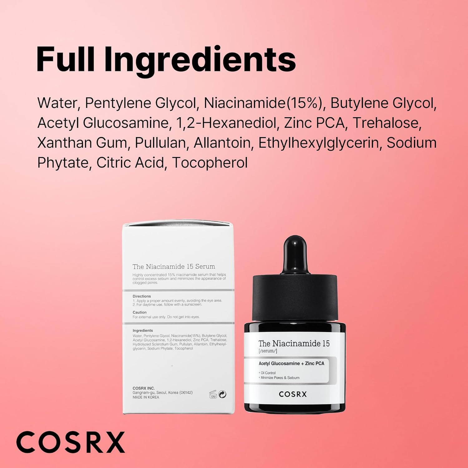 COSRX Niacinamide 15% Face Serum 
