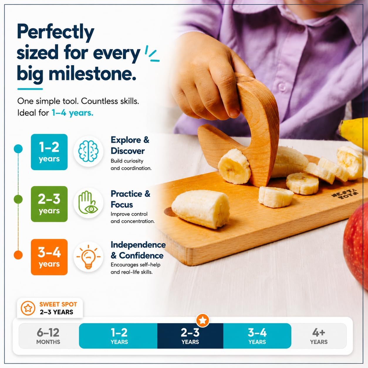 Nesta Toys Chopping Board & Knife for Kids