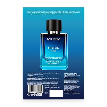 Bella Vita Luxury Men Ocean Aquatic Eau De Parfum With Marine