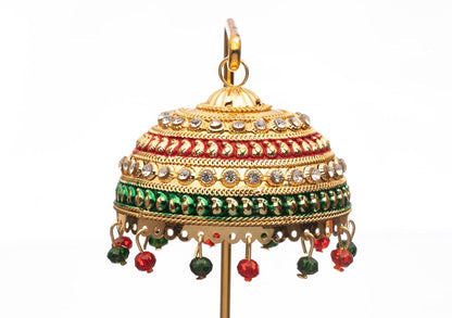 Metal Chhatra with Hanging Crystals M 99