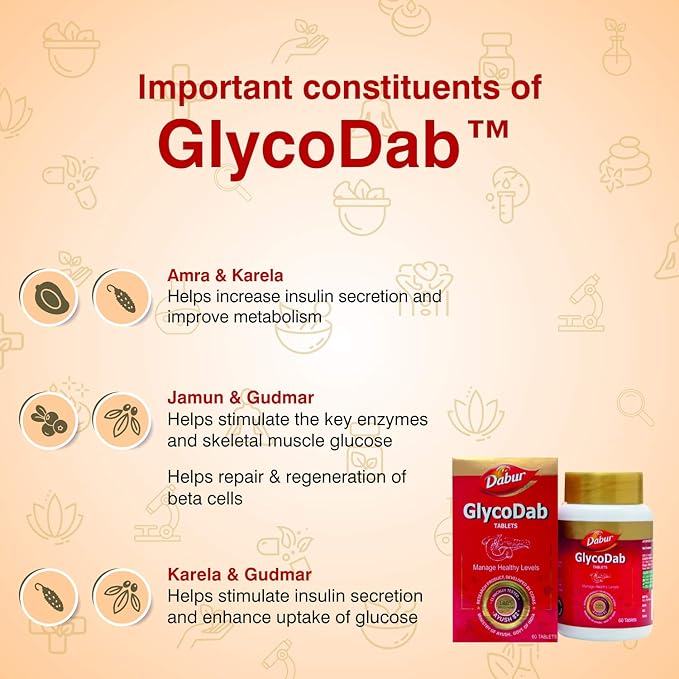 Dabur GlycoDab - 60 Tablets