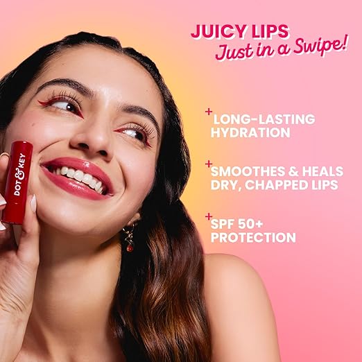 Dot & Key Barrier Repair Hydrating Lip Balm Spf 50- Cherry Crimson