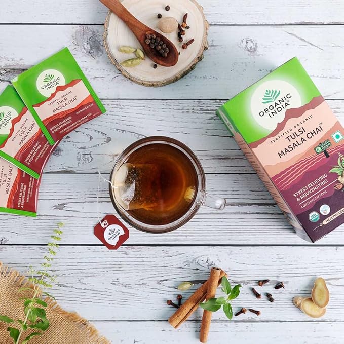 Organic India Tulsi Masala Chai - PUSHMYCART