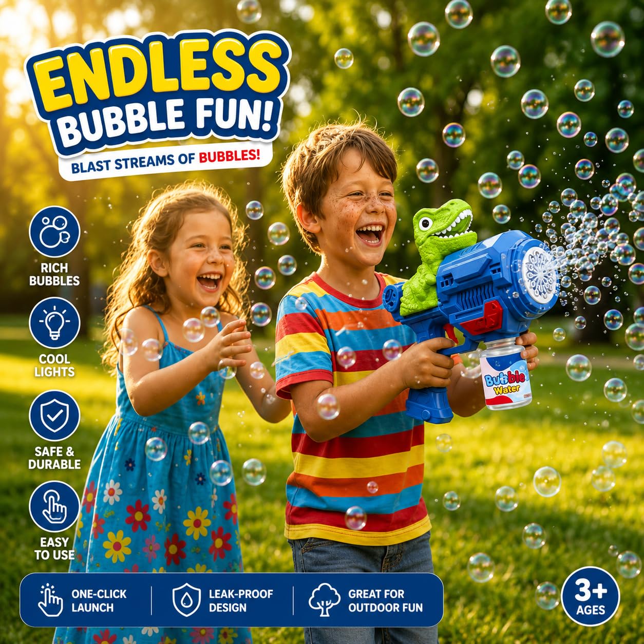 King Toyz Rechargeable Automatic Bubble Gun