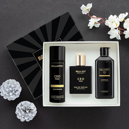 Bella Vita Luxury Black Edition Gift Set with CEO Man EDP Perfume