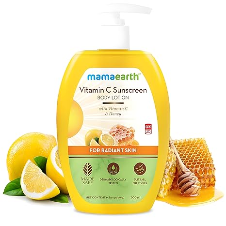 Mamaearth Vitamin C Sunscreen Body Lotion SPF 30