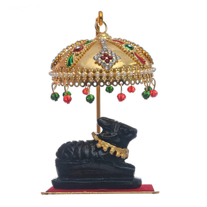 Metal Chhatra with Hanging Crystals M 11