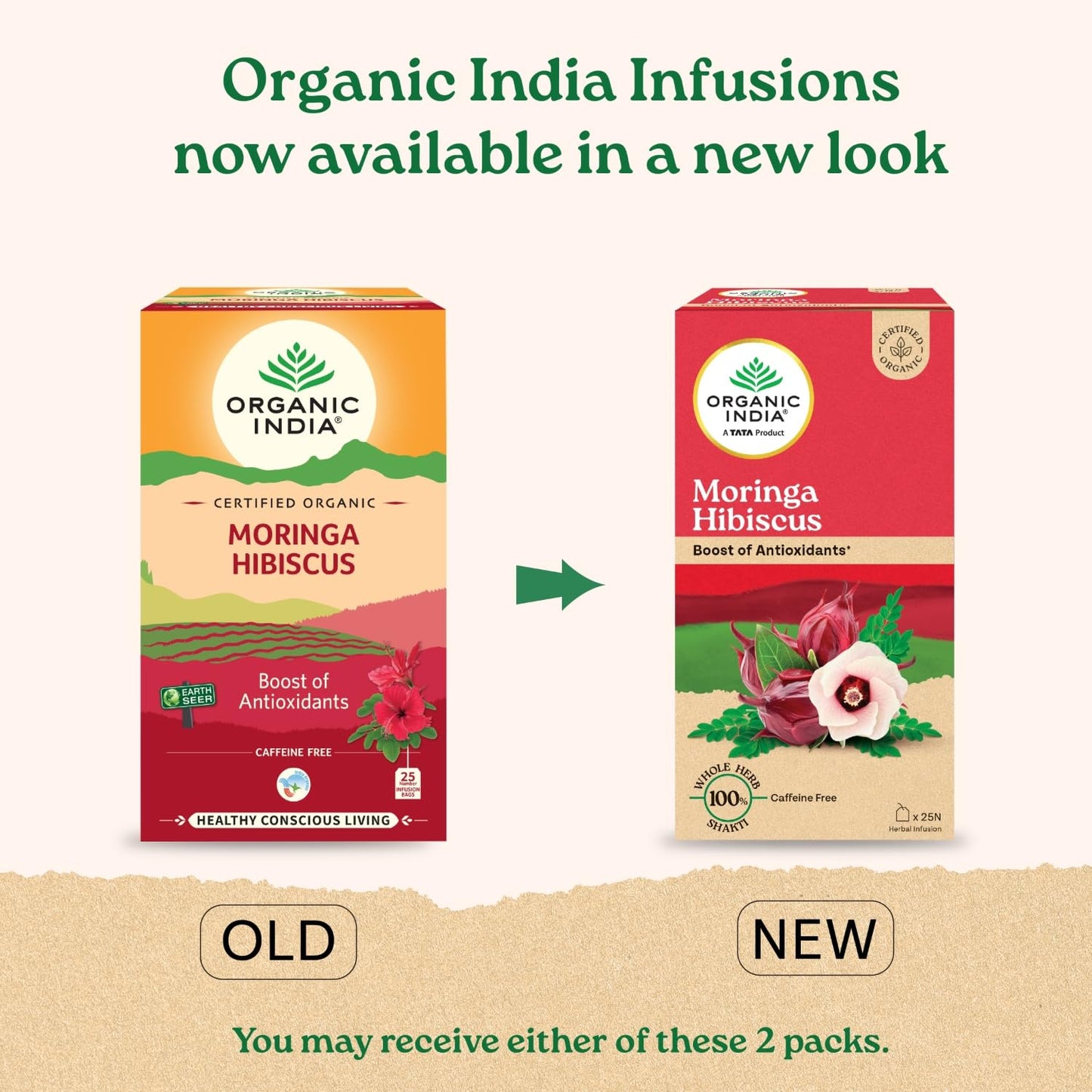 A TATA Product - Organic India Moringa Hibiscus