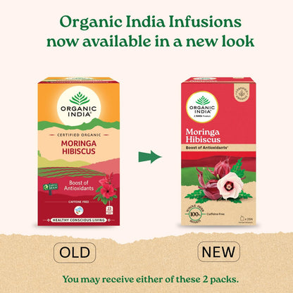 A TATA Product - Organic India Moringa Hibiscus