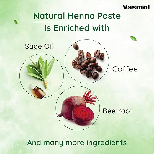 Vasmol Natural Henna Paste 
