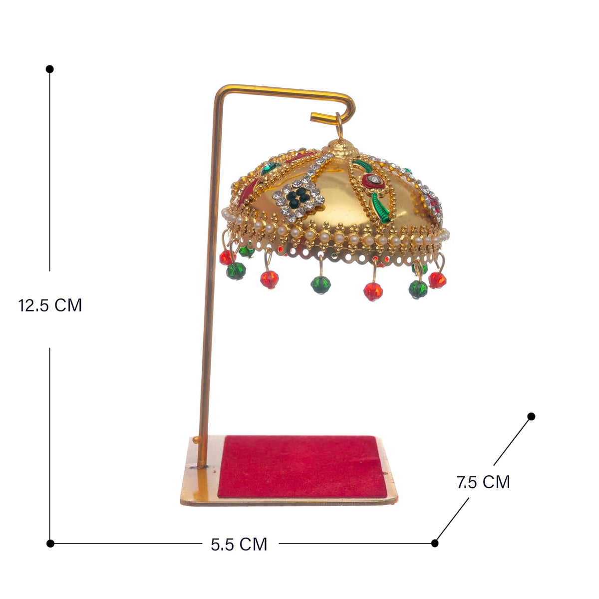 Metal Chhatra with Hanging Crystals M 11