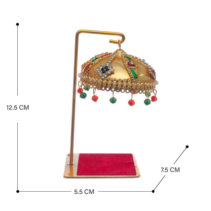 Metal Chhatra with Hanging Crystals M 11