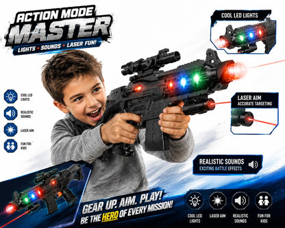 King Toyz Strike Toy Gun with Light & Sound Effects