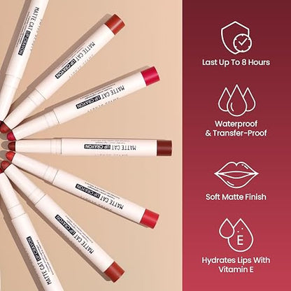 Swiss Beauty Non-Transfer Matte Cat Lip Crayon 1.5g