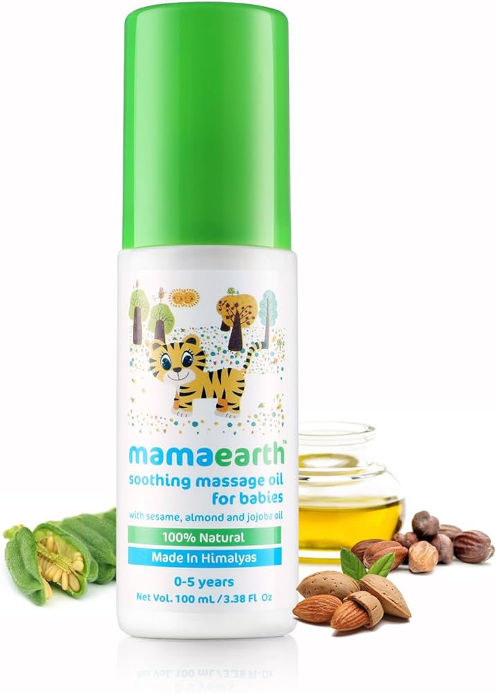 Mamaearth Soothing Massage Oil for Babies | 05 Yrs