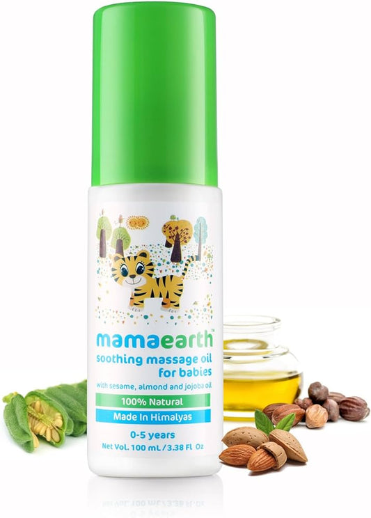 Mamaearth Soothing Massage Oil for Babies | 05 Yrs