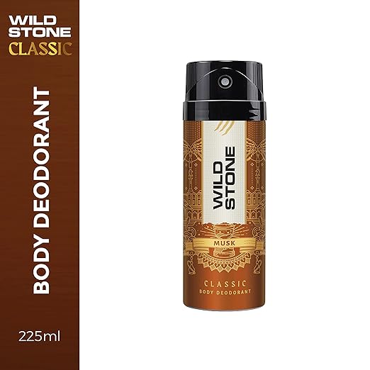 Wild Stone Classic Musk Logng Lasting Deodorant Body Spray for Men