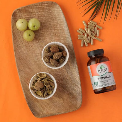 Organic India Triphala Capsule bottle - PUSHMYCART