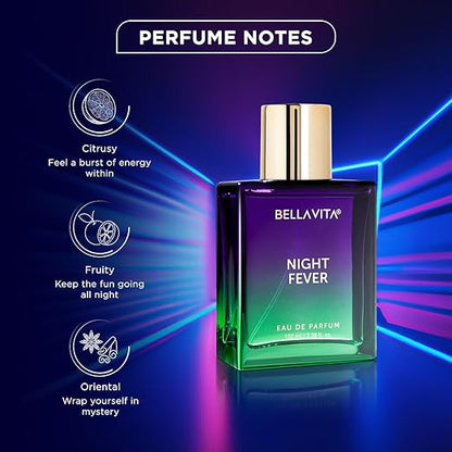 Bellavita Night Fever Eau De Parfum Perfume With Bergamot Mandarin