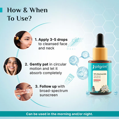 Pilgrim 10% Niacinamide Serum 30ml For Acne Marks