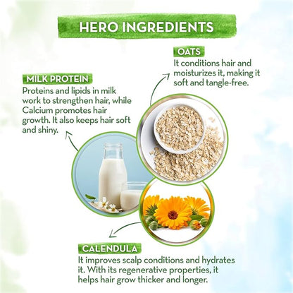 Mamaearth Milky Soft Shampoo with Oats, Milk and Calendula for Babies - PUSHMYCART