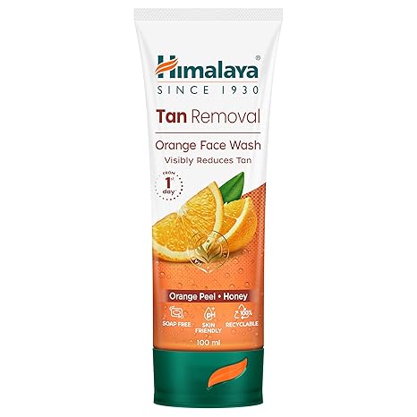 Himalaya Tan Removal Orange Face Wash - PUSHMYCART