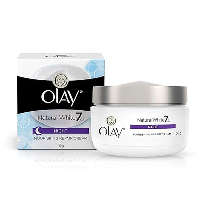 Olay Natural White 7 in One, Night Nourishing Repair Cream