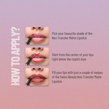 Swiss Beauty Non Tranfer Matte Lipstick