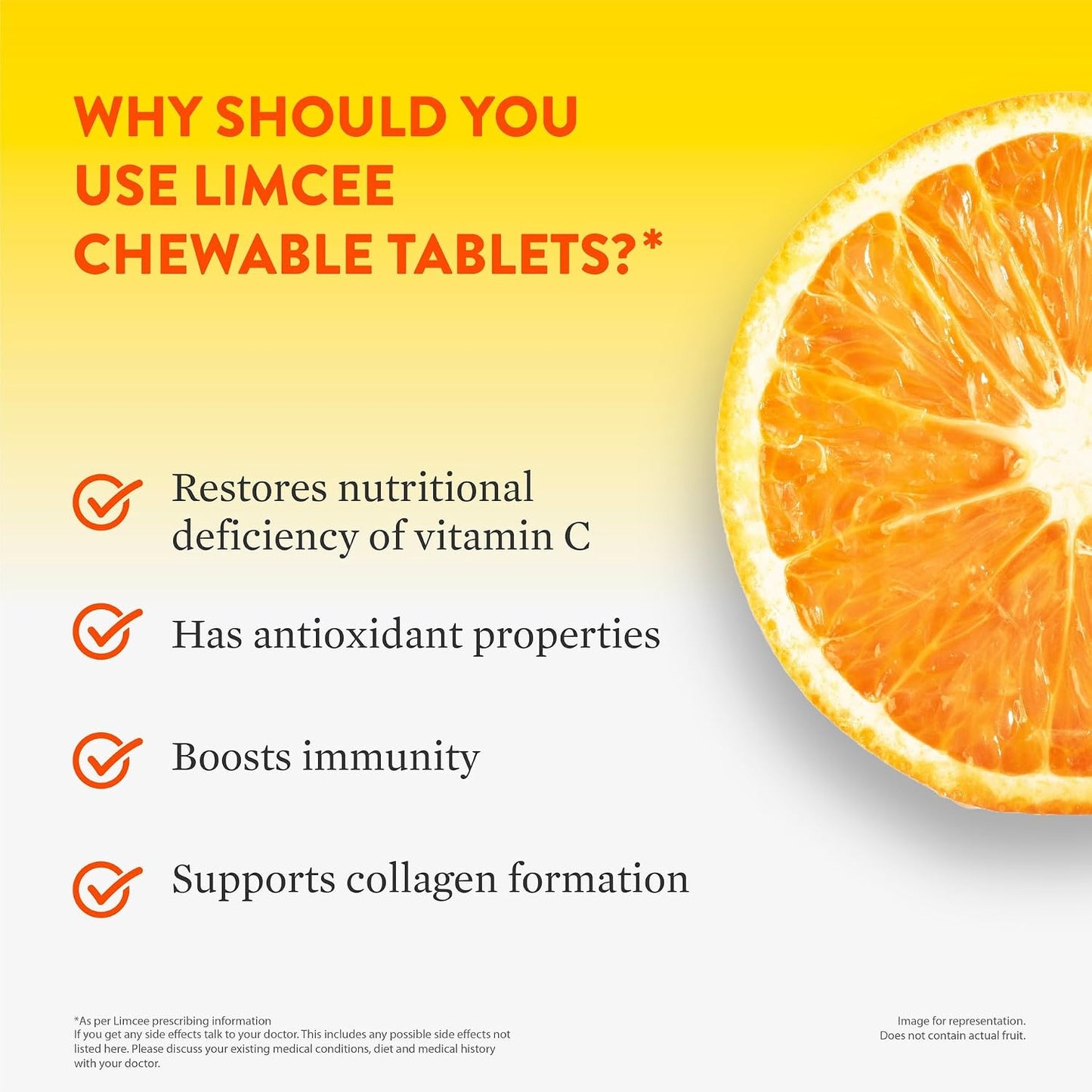 Limcee Chewable Natural Vitamin C Chewable Tablets