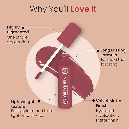 Colors-Queen-Zero-Color-Transfer-Liquid-Lipstick