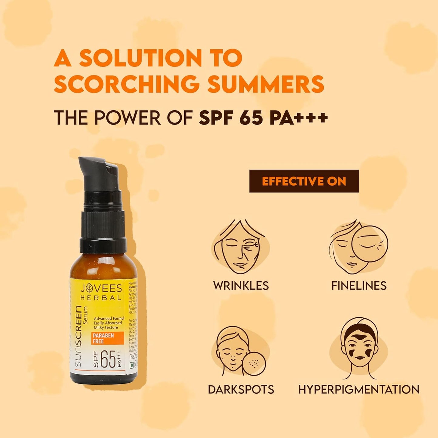 Jovees Sunscreen Face Serum SPF 65 PA+++