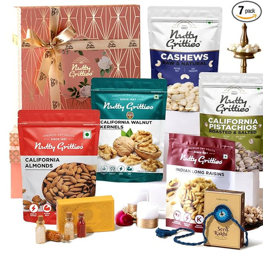 Nutty Gritties Hamper Rakhi Celebration Dry Fruits Gift Box 