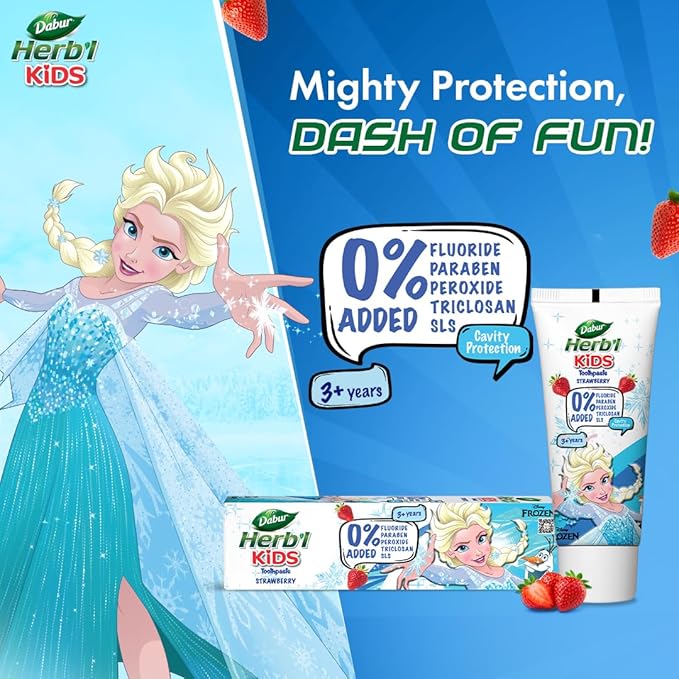 Dabur Herb'l Kids Elsa Frozen Toothpaste - PUSHMYCART