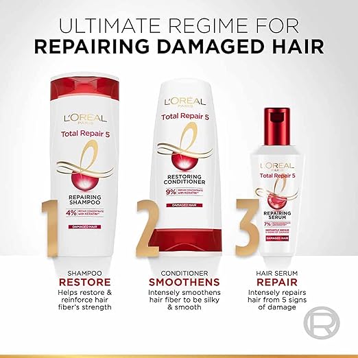 L'Oreal Paris Conditioner, For Damaged and Weak Hair, With Pro-Keratin + Ceramide