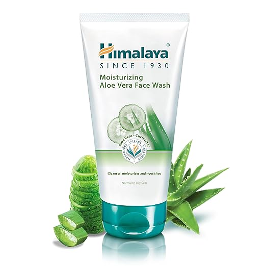 Himalaya Moisturizing Aloe Vera Face Wash 50ml - PUSHMYCART