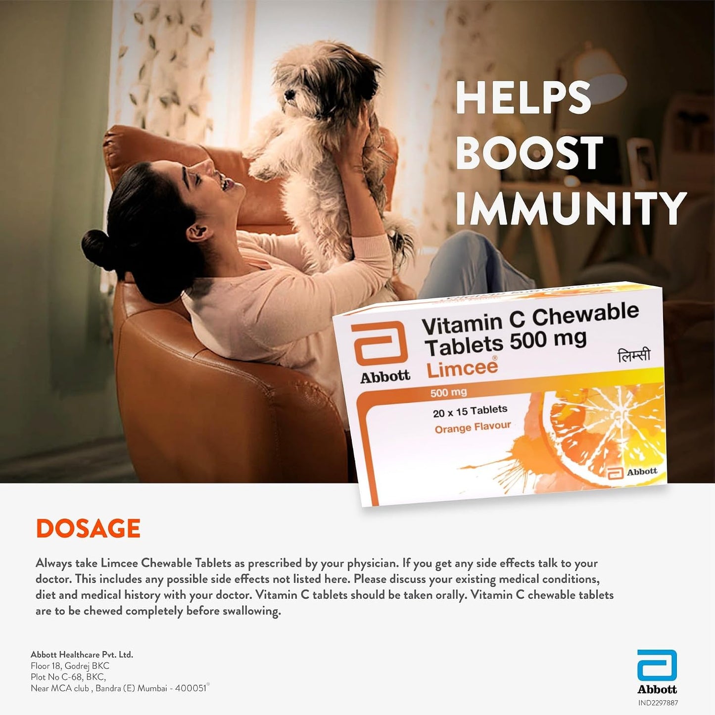Limcee Chewable Natural Vitamin C Chewable Tablets