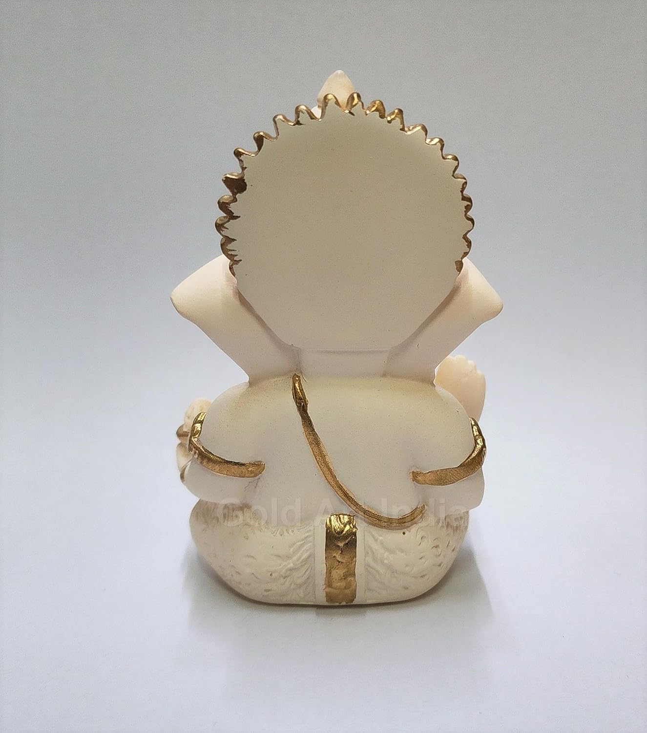 Gold Art India Peach Ivory Finish Ganesha Idol