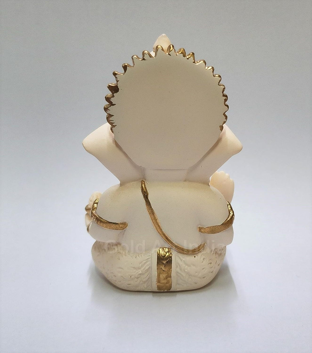 Gold Art India Peach Ivory Finish Ganesha Idol