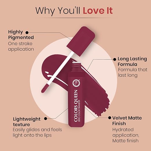 Colors-Queen-Zero-Color-Transfer-Liquid-Lipstick