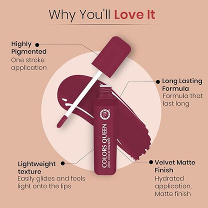 Colors-Queen-Zero-Color-Transfer-Liquid-Lipstick