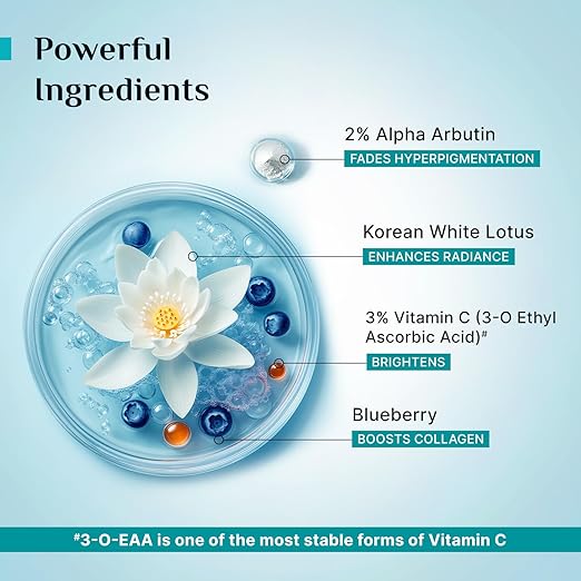 Pilgrim Korean 2% Alpha Arbutin & 3% Vitamin C Brightening Face Serum